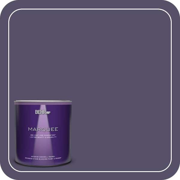 BEHR MARQUEE 1 qt. #650F-7 Violet Eclipse Eggshell Enamel Interior Paint & Primer