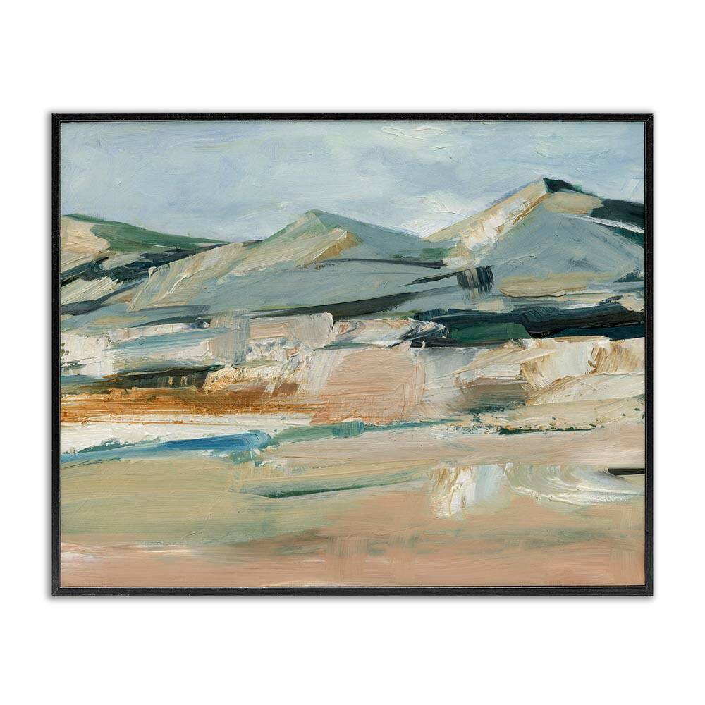 Neutral Hued Mountains by Ethan Harper Black Framed Nature Giclee Art Print 24 in. x 30 in. price history on PriceWatchPro