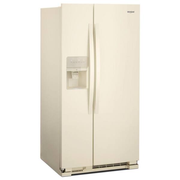 Reviews for Whirlpool 36 in. 24.6 cu. ft. Side by Side Refrigerator in  Biscuit