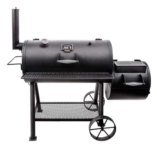 OKLAHOMA JOE'S Highland Offset Charcoal Smoker and Grill in Black with 900 sq. in. Cooking Space