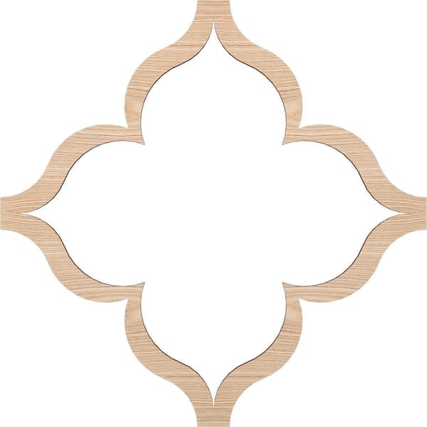 Ekena Millwork Large May Fretwork 3/8 in. x 6 ft. x 6 ft. Brown Wood Decorative Wall Paneling 1-Pack