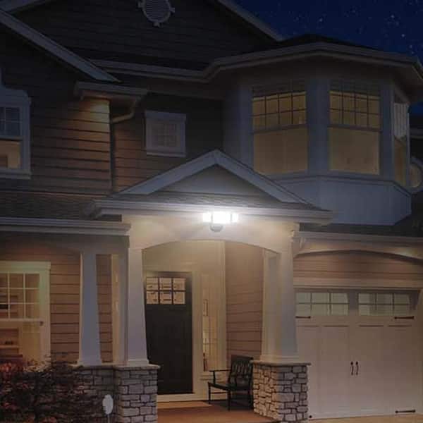 80 Watt Equivalent 8000 Lumen White Integrated LED Flood Light