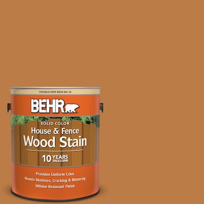 1 gal. #SC-140 Bright Tamra Solid Color House and Fence Exterior Wood Stain