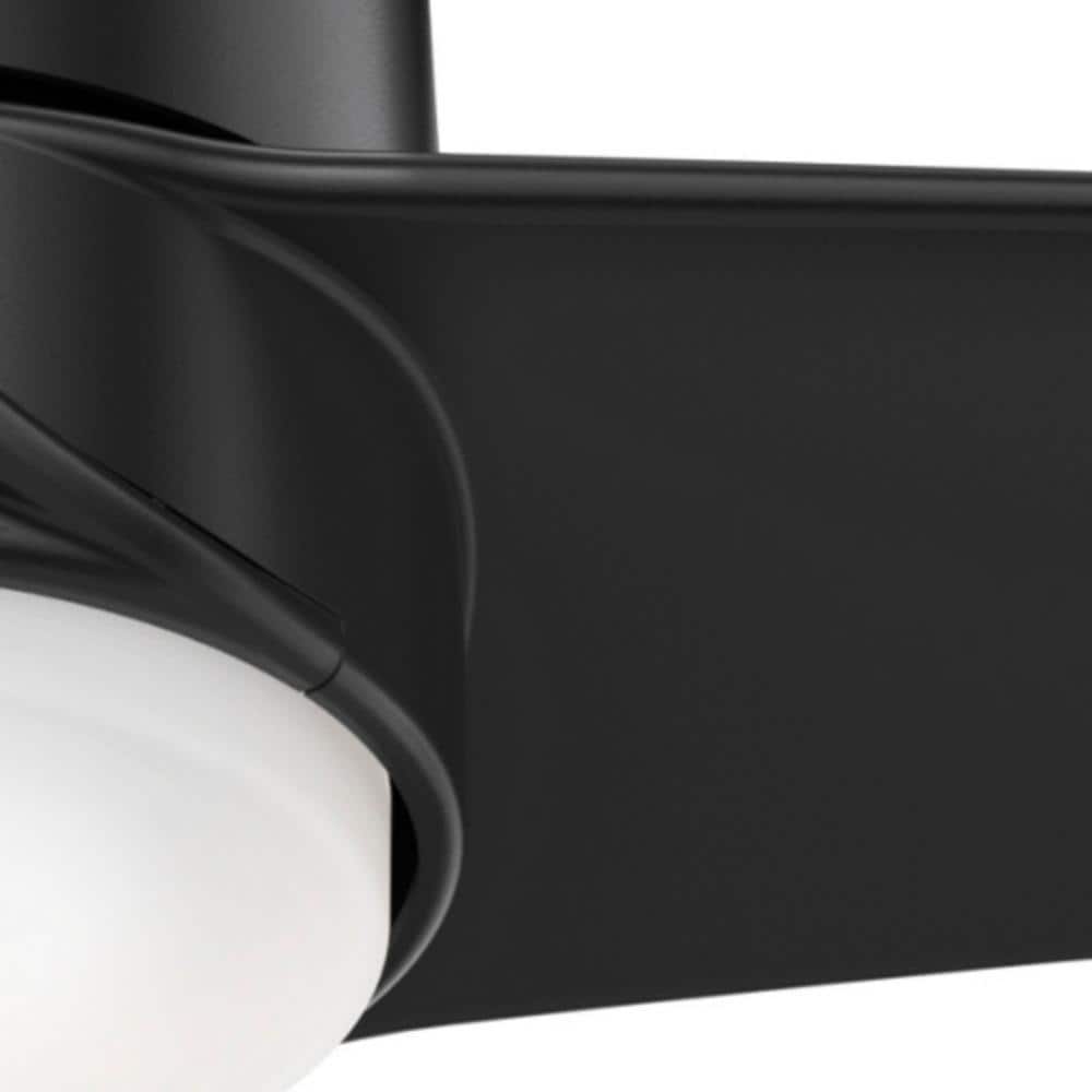 Havoc Matte Black 54" Outdoor LED Ceiling Fan with Remote