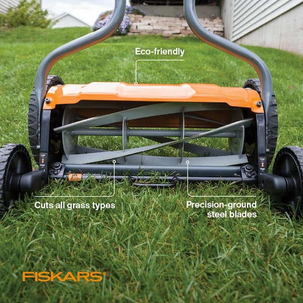 Fiskars StaySharp Push Mower 17 Self-Propelled Lawn, 55% OFF