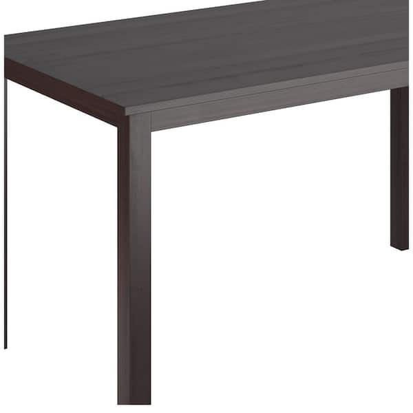 corliving atwood cappuccino stained dining bench