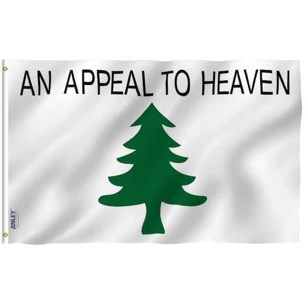ANLEY Fly Breeze 3 ft. x 5 ft. Polyester An Appeal To Heaven Flag 2-Sided Flag Banner with Brass Grommets and Canvas Header