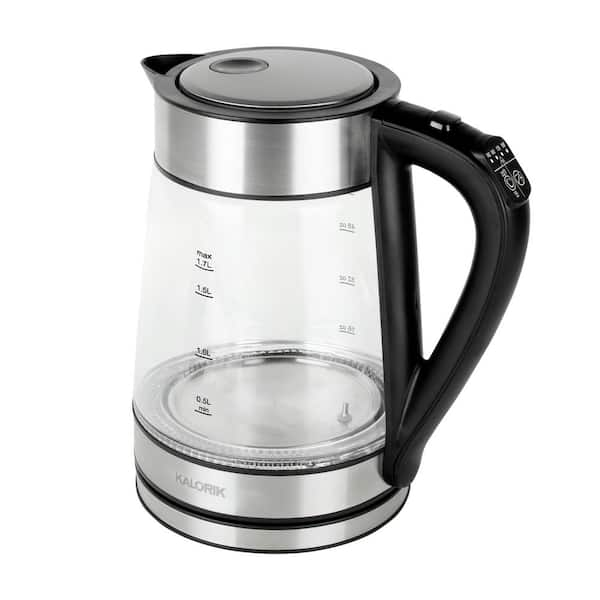 7 Cup Kettle Electric Water Boiler Stainless Steel Modern Glass Fast Boiling  Hot