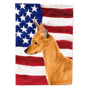 2.33 ft. x 3.33 ft. Polyester USA American 2-Sided Flag with Min Pin 2-Sided Flag Canvas House Size Heavyweight