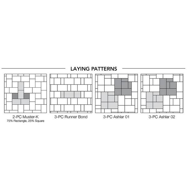 RumbleStone Square 7 in. x 7 in. x 1.75 in. Sierra Blend Concrete Paver (288 Pcs. / 98 Sq. ft. / Pallet)