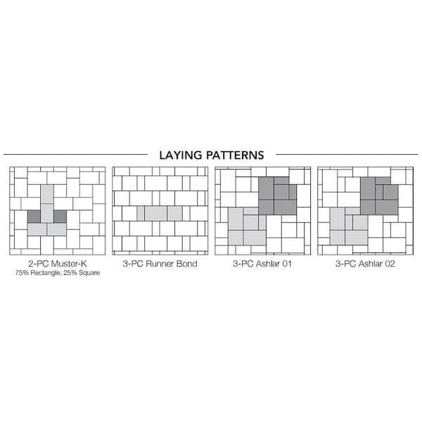 Rumblestone Square 7.01 in. L x 7.01 in. W x 1.75 in. H Yukon Concrete Paver (288-Pieces/98 sq. ft. /Pallet)