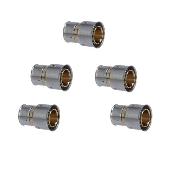 Viega PureFlow 1 in. x 1-1/4 in. Press Zero Lead Bronze Coupling (5-pack)
