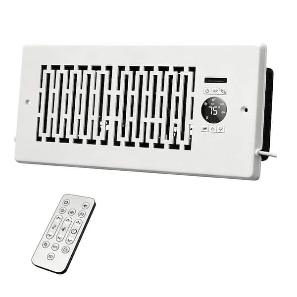 4 in.×10 in. 10-Speed Thermostat Vent Booster Fan with Remote