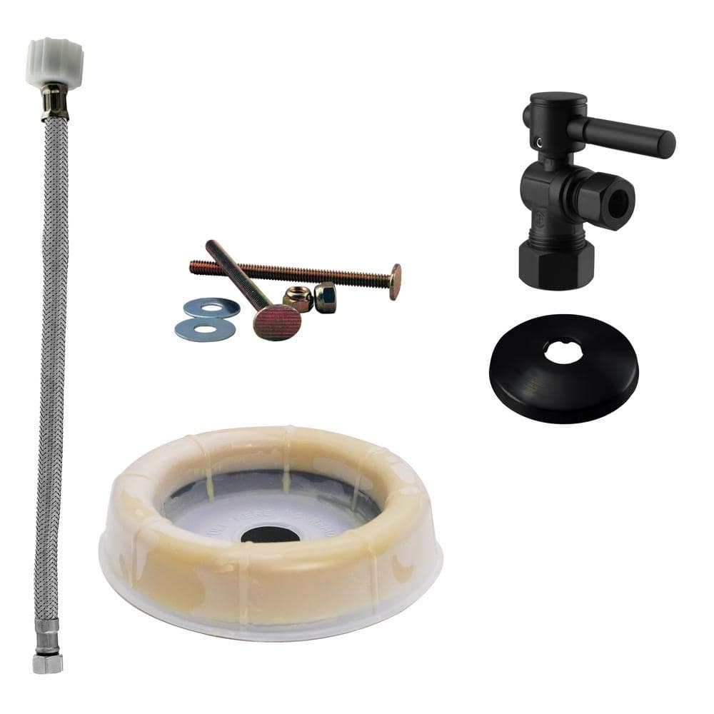 1/2 in. Nominal Compression Toilet Supply Kit in Matte Black price history on PriceWatchPro
