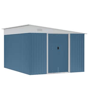 11 ft. W x 9 ft. D Metal Garden Storage Shed with Double Sliding Lockable Doors (580 sq. ft.)