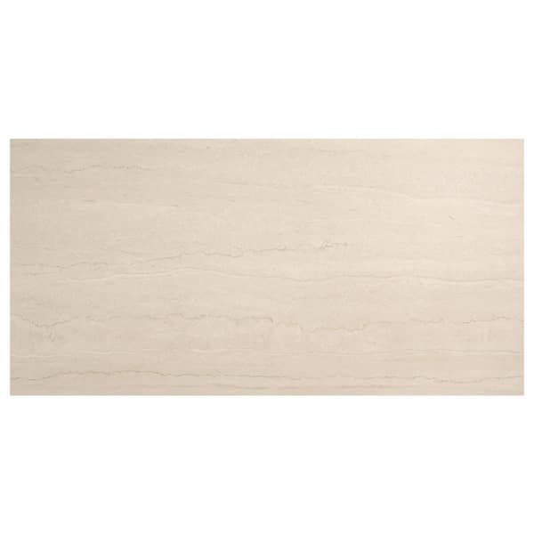 Ardino Beige 4 in. x 0.35 in. Limestone Look Matte Porcelain Floor and Wall Tile Sample
