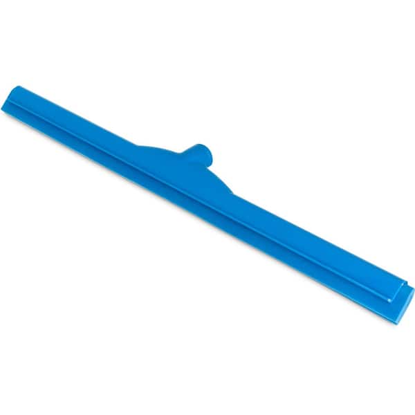 24 in. Plastic Floor Squeegee without Handle in Blue (6-Case)