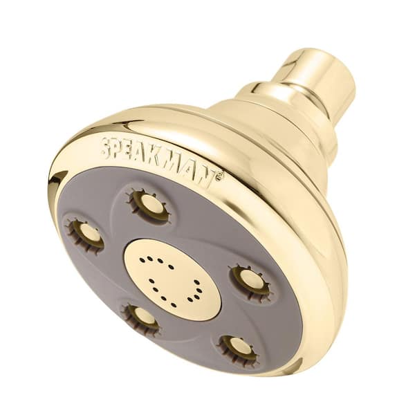 Speakman Anystream Napa 3-Spray 3.5 in. Fixed Showerhead in Polished Brass