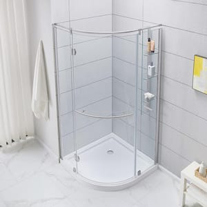 Glamour 38 in. x 38 in. Single Threshold Shower Base in White