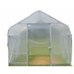 POLY-TEX Superior 10 ft. x 24 ft. x 9 ft. Poly Silver Greenhouse SG5024