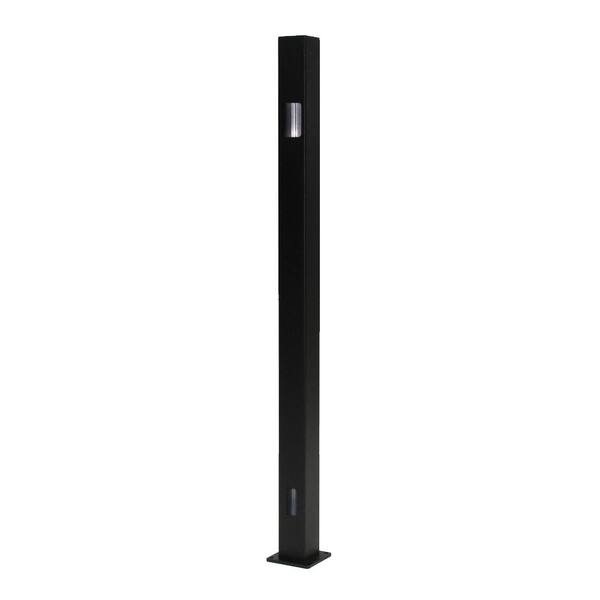 Vista Railing Systems Inc 2.5 in. x 2.5 in. x 42 in. Aluminum Top Stair Post - Textured Black