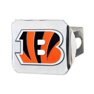 Cincinnati Bengals Hitch Cover - Orange on Black - Auto Accessories - NFL