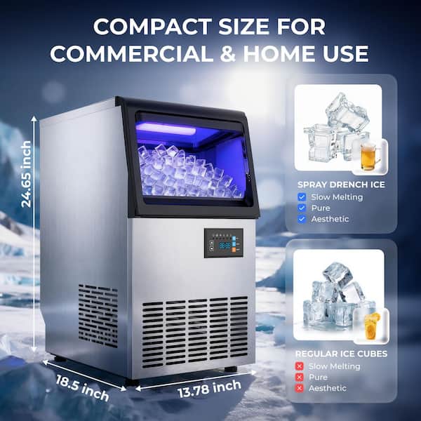 SIWGYDA 13.78 in. Freestanding Commercial Full Size Cubes Spray