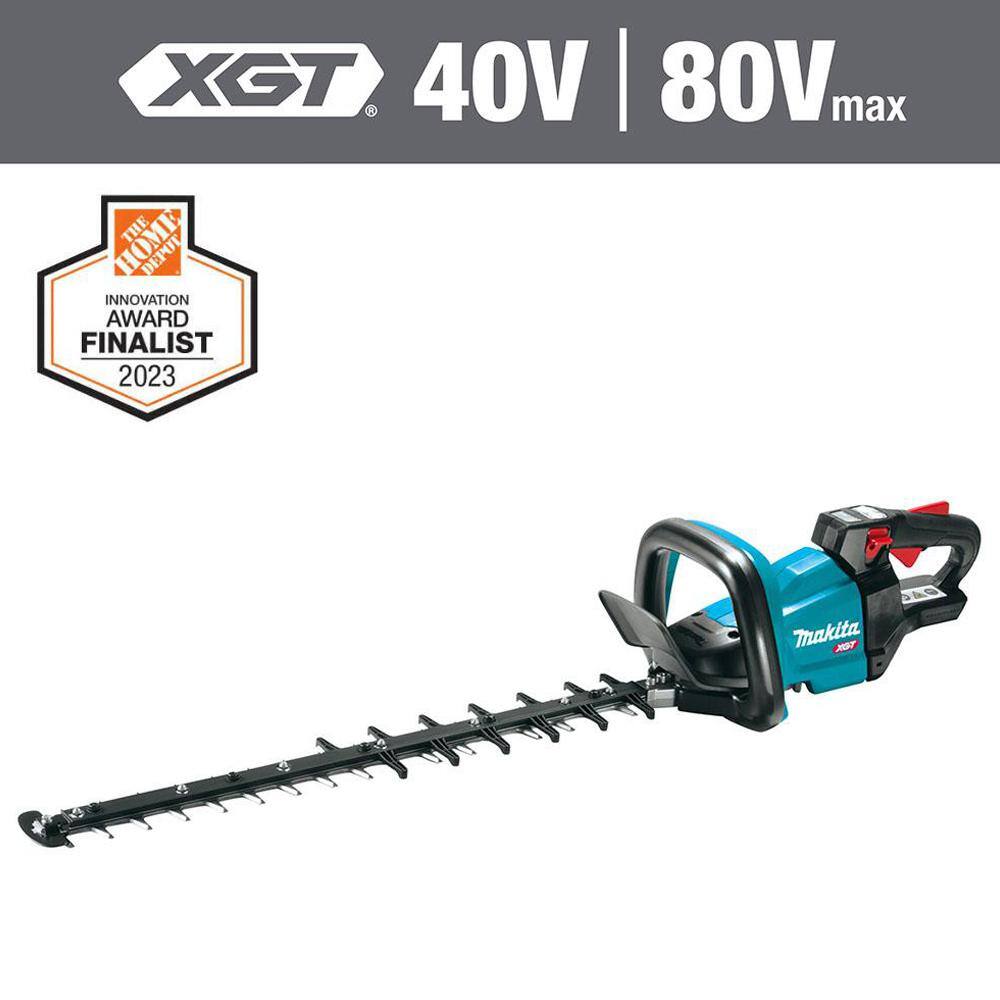 Makita XGT 40V max Brushless Cordless 24 in. Rough Cut Hedge Trimmer (Tool  Only) GHU01Z - The Home Depot