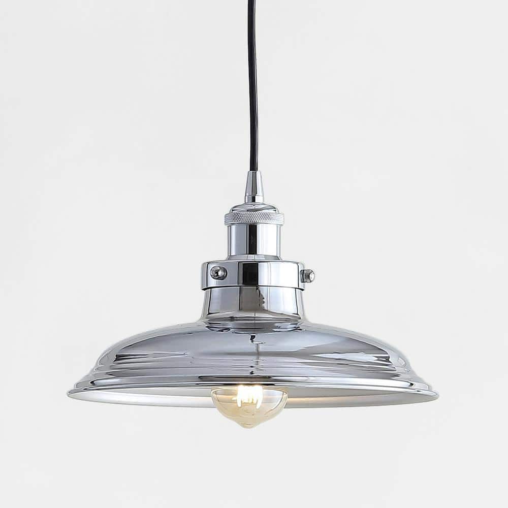 Bedford Rustic French Country Chrome Globe LED Pendant Light