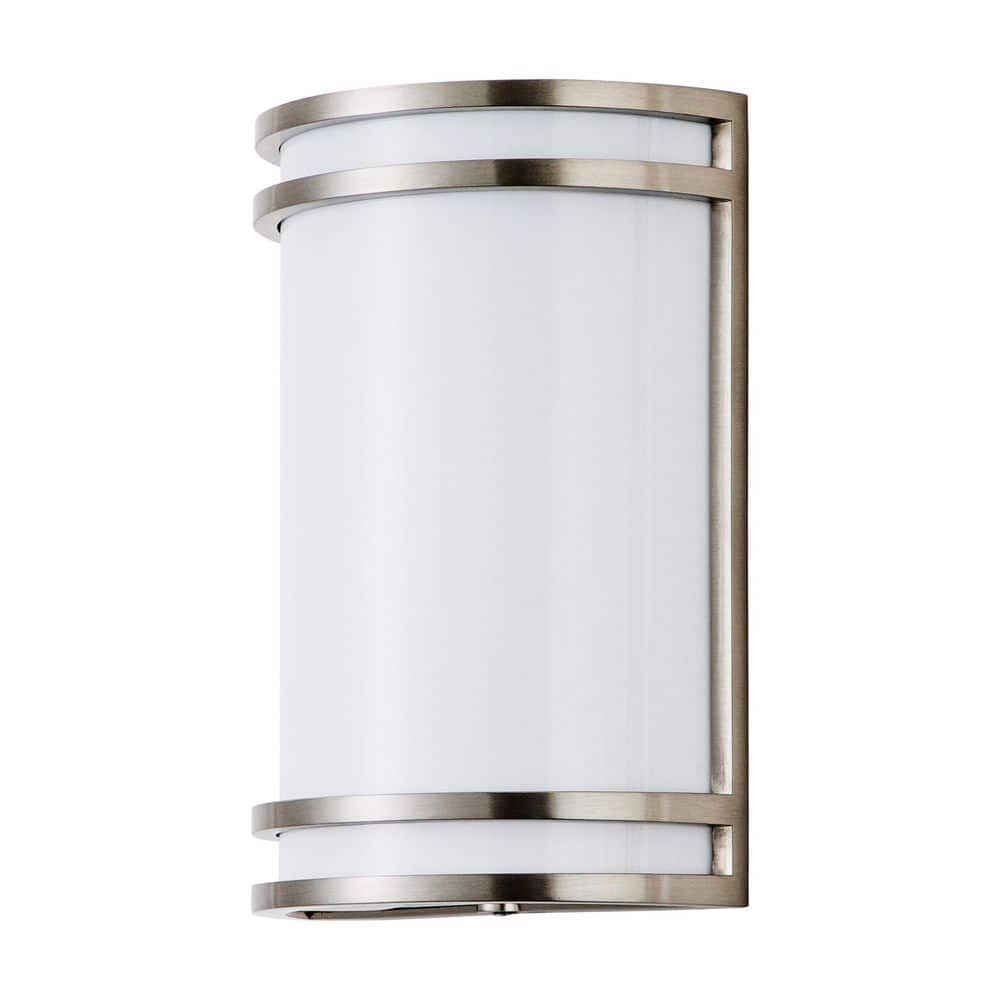 Brushed Nickel LED Wall Sconce with Acrylic Shade