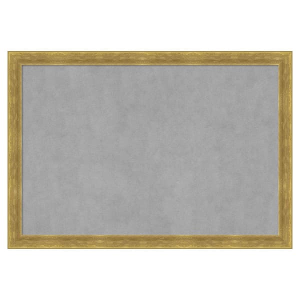 Amanti Art Angled Gold 39 in. x 27 in. Framed Magnetic Board