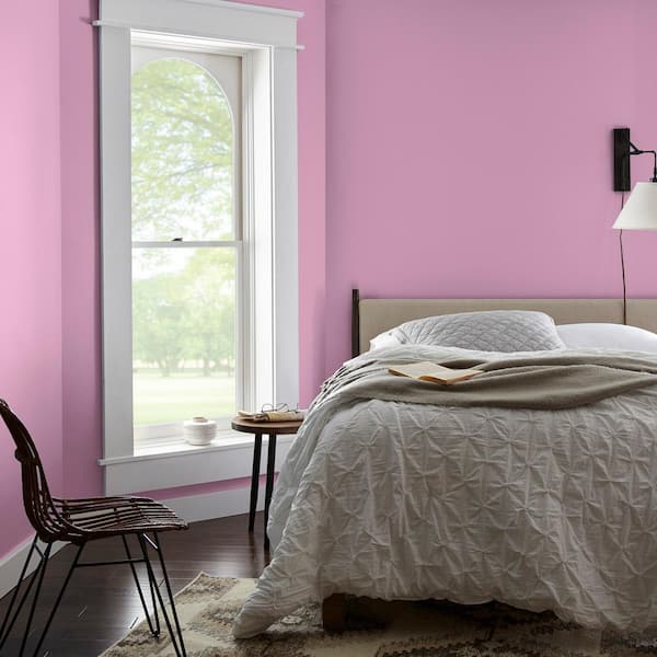BEHR PREMIUM PLUS 8 oz. #680A-3 Pink Bliss Flat Interior/Exterior Paint &  Primer Color Sample B310416 - The Home Depot