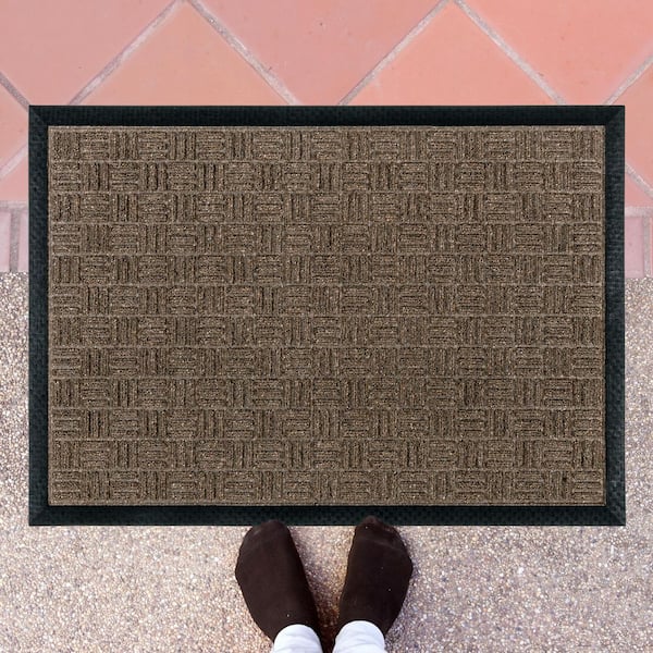 Doortex Ribmat Entrance Mat, Brown-36" x 60"