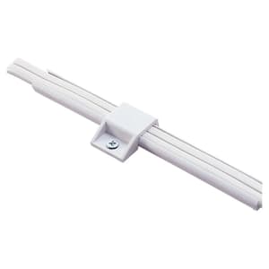 White Polycarbonate Lx Track Mounting Clip