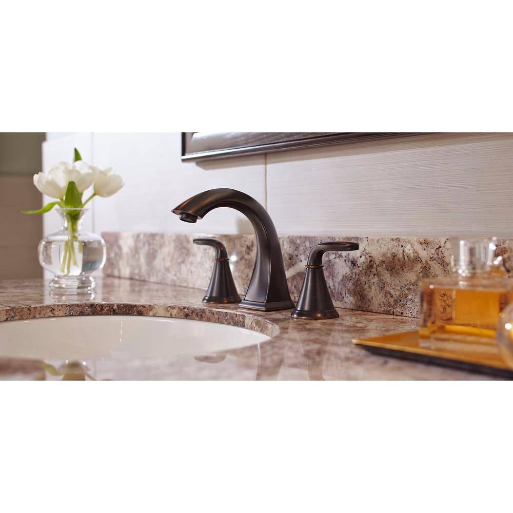Tuscan Bronze 8-Inch Widespread 2-Handle Bathroom Faucet