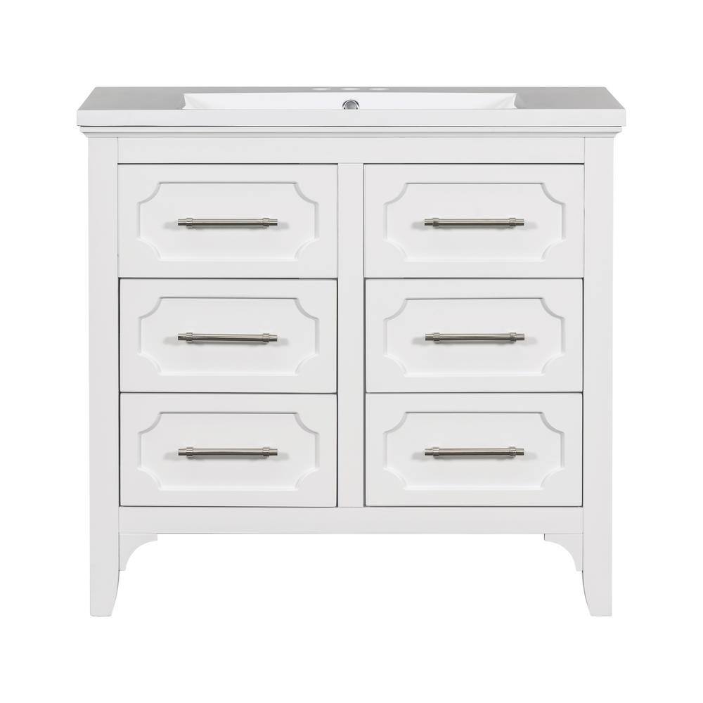 Elegant Appearance 18 in. W x 36 in. D x 34 in. H Freestanding Bath Vanity 