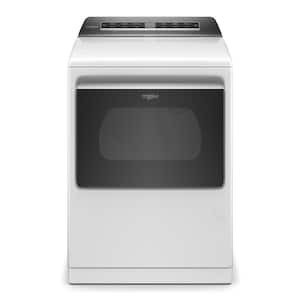 7.4 cu. ft. 120-Volt Smart White Gas Vented Dryer with a Hamper Door and Steam, ENERGY STAR