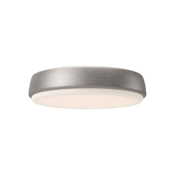 KUZCO LAVAL 11 IN BRUSHED NICKEL FLUSH MOUNT