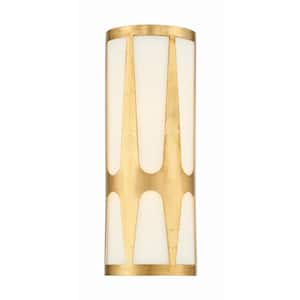 00633779094828, Royston Integrated, 1-Light LED Antique Gold Wall Sconce