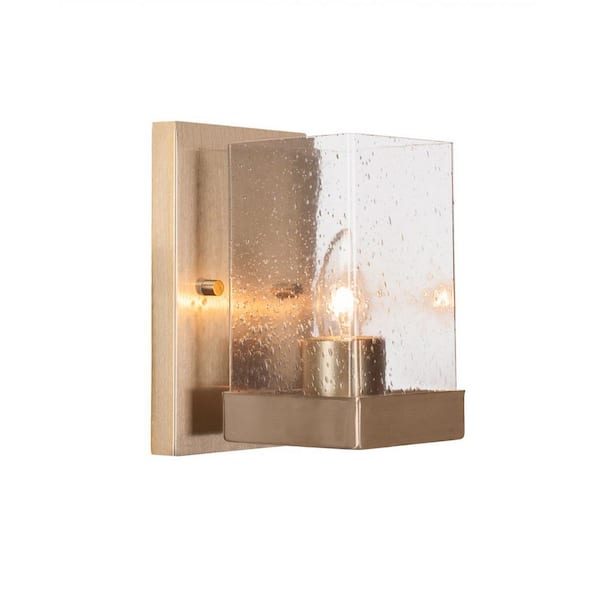 Unbranded Kingsport 1-Light New Age Brass Wall Sconce
