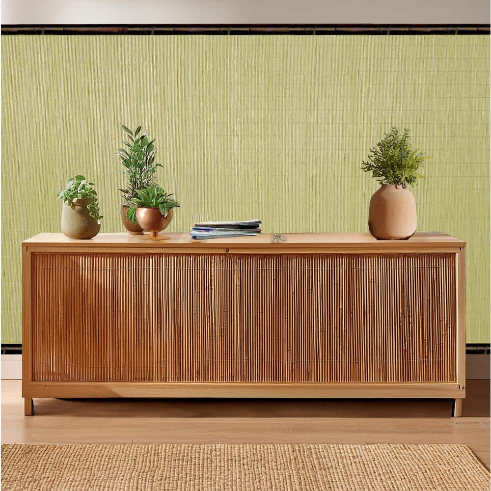 Eco-Friendly Green Tatami Bamboo Wall Paneling Roll