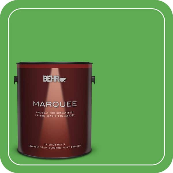 BEHR MARQUEE 1 gal. #440B-6 Barnyard Grass Matte Interior Paint & Primer
