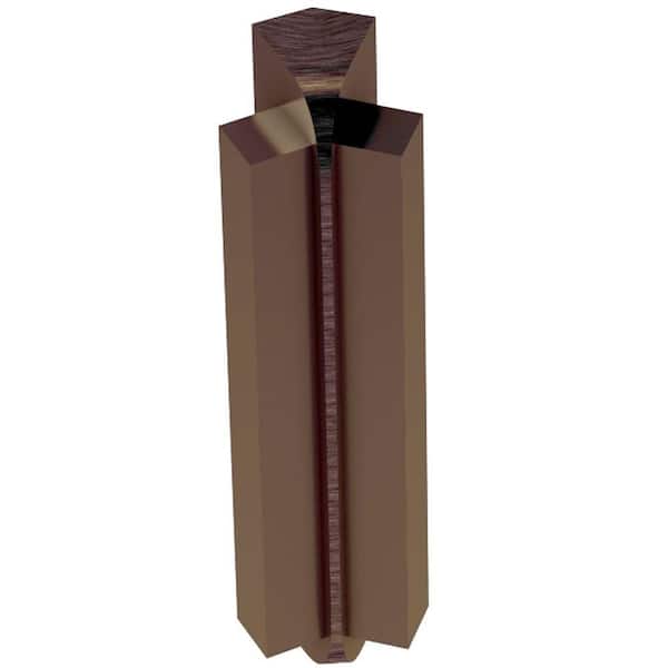 Rondec-Step Brushed Antique Bronze Anodized Aluminum 3/8 in. x 1-7/8 in. Metal 135° Inside Corner