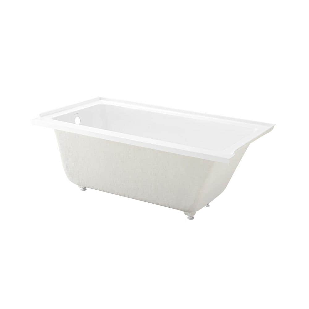 Voltaire 66" White Acrylic Alcove Bathtub with Jets