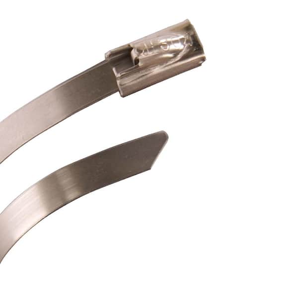 6 in. Cable Tie, Stainless Steel (10-Pack)