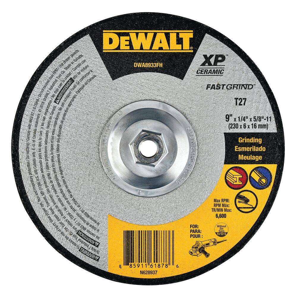 DEWALT 9 in. x 1/4 in. x 5/8 in. XP Ceramic Abrasive Fast CutOff Wheel