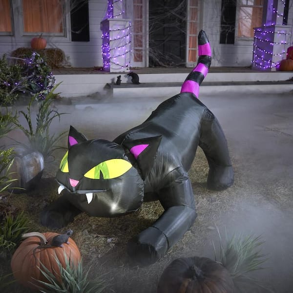 Home Accents Holiday 4 ft. Halloween Classics LED Cat H28