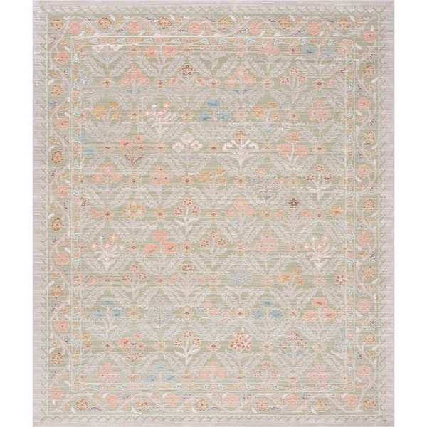 Crestwood Sage 5 ft. x 7 ft. Oriental Indoor Area Rug
