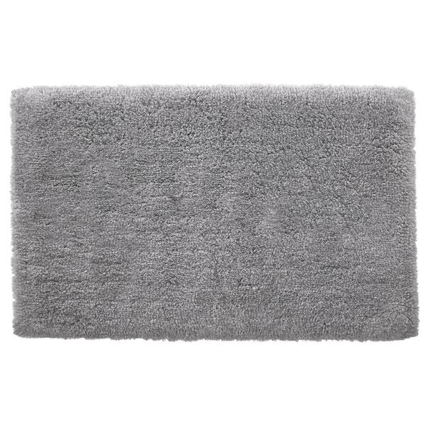 StyleWell Stone Gray 19 in. x 34 in. NonSkid Cotton Bath Rug HMT424_R