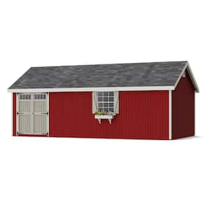 Colonial Pinehurst 12 ft. x 24 ft. Outdoor Wood Storage Shed Precut Kit with Operable Window and Floor (288 sq. ft.)